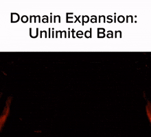 Domain Expansion Unlimited Ban GIF - Domain Expansion Unlimited Ban GIFs
