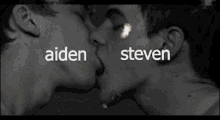 Aiden Kissing GIF - Aiden Kissing Steven GIFs