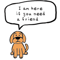 Iamhereifyouneedafriend Mansbestfriend Sticker - Iamhereifyouneedafriend Mansbestfriend Therapydog Stickers
