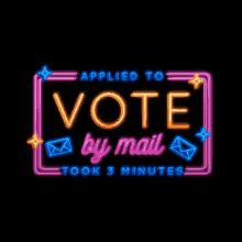 Lcv Vote By Mail GIF - Lcv Vote By Mail Neon Sign GIFs