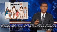a man is talking about petty groups of people from hot climate who fight nonstop