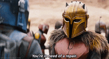 The Mandalorian The Armourer GIF - The Mandalorian The Armourer Youre In Need Of A Repair GIFs