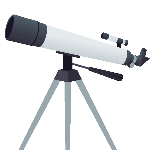 Telescope Objects Sticker