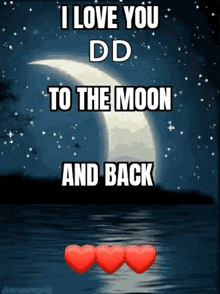 I Love You To The Moon And Back GIF - I Love You To The Moon And Back Moon GIFs