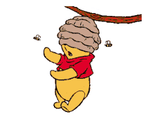winnie the pooh bear honey