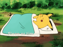Sleep Or Timoute Pikachu GIF - Sleep Or Timoute Pikachu Timout GIFs