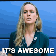 Its Awesome Brie Larson GIF - Its Awesome Brie Larson Its Great GIFs