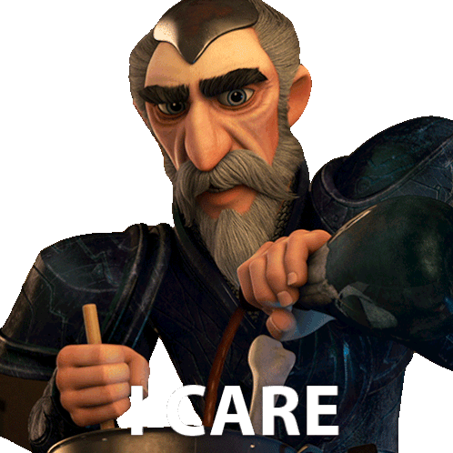 I Care Merlin Sticker - I Care Merlin Trollhunters Tales Of Arcadia Stickers