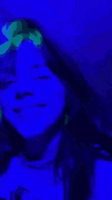 Blue Billie Eilish GIF - Blue Billie Eilish Tongue Out GIFs