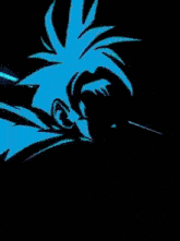 a close up of a cartoon character with a sword in his hand