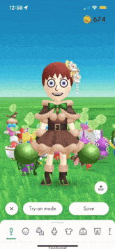 a screenshot of a video game with the time 12:58 on the screen