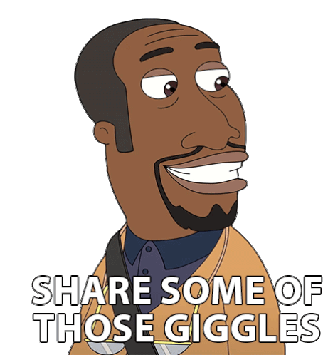 Share Some Of Those Giggles Cyrus Sticker - Share Some Of Those Giggles Cyrus Big Mouth Stickers