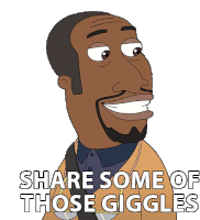 Share Some Of Those Giggles Cyrus Sticker - Share Some Of Those Giggles Cyrus Big Mouth Stickers