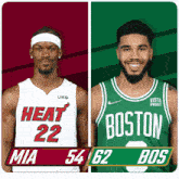 Miami Heat (54) Vs. Boston Celtics (62) Third-fourth Period Break GIF - Nba Basketball Nba 2021 GIFs