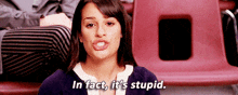 Rachel Berry Stupid GIF - Rachel Berry Stupid Rachel Berry Quote GIFs