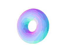 boszii rainbow spinning donut