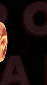 a logo for a video game with a flame coming out of the letters a and o