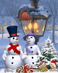 Snowman Kiss GIF - Snowman Snow Kiss GIFs