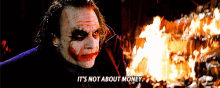 Joker Burning GIF - Joker Burning Money GIFs