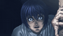 a drawing of a person with a shocked expression on their face