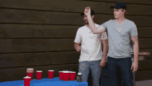 beer pong drinking game throw hit table tennis balls