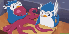 Penguin Anime GIF - Penguin Anime Octopus GIFs