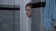 Shower Peek GIF - Elf Zooey Deschanel Shower Peek GIFs
