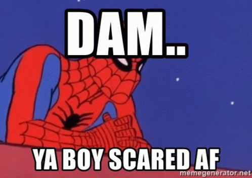 i'm not scared of the dark spider man scene