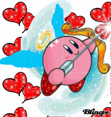 Kirby Cupid GIF - Kirby Cupid Blingee GIFs