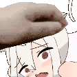 a close up of a person 's face with a hat on .