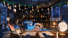 a drawing of a room with a sign that says bella 's