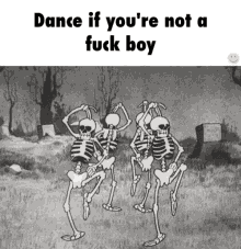 Dance If You'Re Not A Fuckboy GIF - Dance If Youre Not A Fuck Boy Fuck Boy Skeletons GIFs