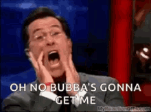 Scared Stephen Colbert GIF - Scared Stephen Colbert Scream GIFs