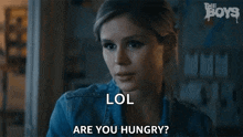 Are You Hungry Starlight GIF - Are You Hungry Starlight Erin Moriarty GIFs