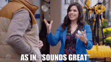 Amy Sosa Superstore GIF - Amy Sosa Superstore As In Sounds Great GIFs