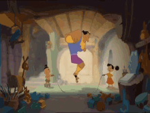 99 Monkeys GIF - Emperors New Groove Play Jumpingrope GIFs