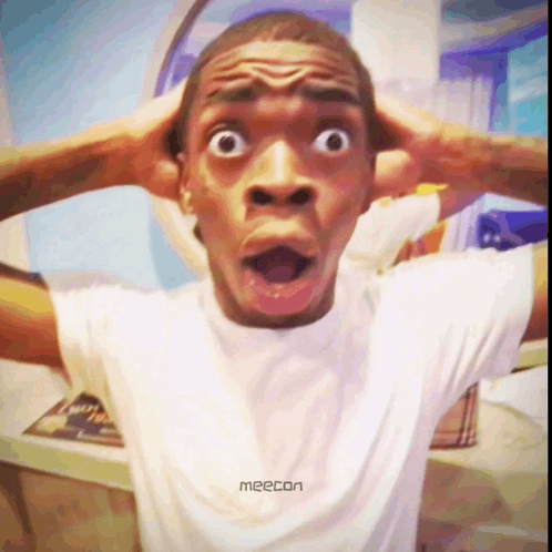Shocked Black Man GIF - Shocked black man - Descubrir y compartir GIFs