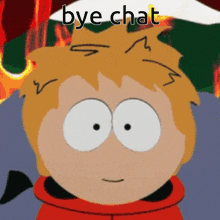 Kenny Mccormick South Park GIF - Kenny Mccormick South Park Bye Chat GIFs