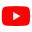 a red youtube icon with a white play button on it .