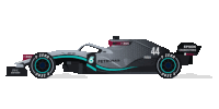 a pixel art of a petronas race car