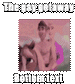 a picture of a shirtless man sitting on a couch with the words `` the way funny '' written above him .