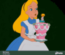Happy Birthday Birthday Cake GIF - Happy Birthday Birthday Cake Alice GIFs