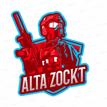 alta zockt soldier logo gun