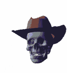 skeleton hat tip howdy howdy skeleton