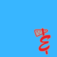 a blue background with the words happy fathers day in red letters