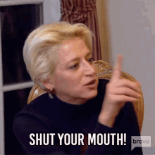 Shut Your Mouth Real Housewives Of New York GIF - Shut Your Mouth Real Housewives Of New York Rhony GIFs