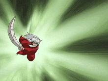 a cartoon character with a sword in his hand