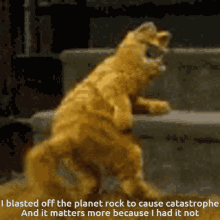 And I Blasted Off The Planet Rock Enemy GIF - And I Blasted Off The Planet Rock Enemy Cat GIFs