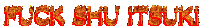 the word shutdown is written in red flames on a white background