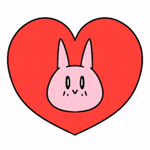 animal bunny rabbit cute heart
